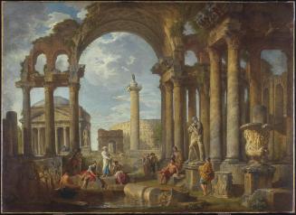 A Capriccio of Roman Ruins with the Pantheon
