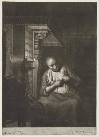 Girl Searching for Fleas