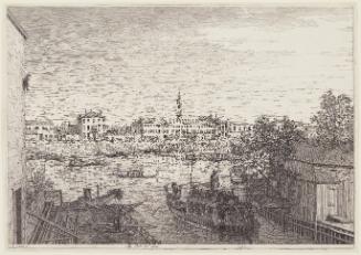 Ale Porte del Dolo from Vedute altre prese da i luoghi altre ideate da Antonio Canal (Other views taken from other places designed by Antonio Canaletto)