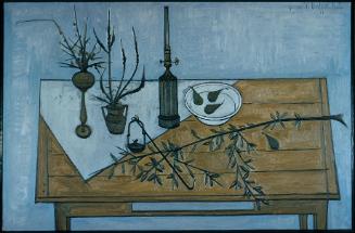 Still Life with Blue Background