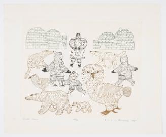 Arctic Scene from portfolio "Kenojuak"