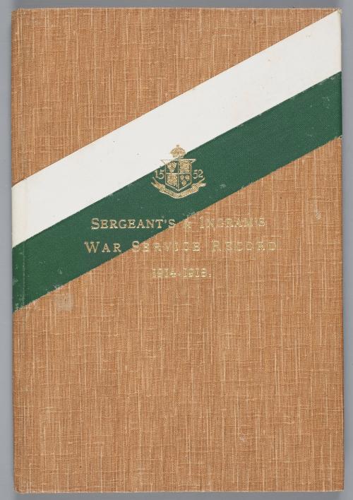 Sergeant's & Ingram's War Service Record, 1914-1918   from Airships, Rigid and Non-Rigid