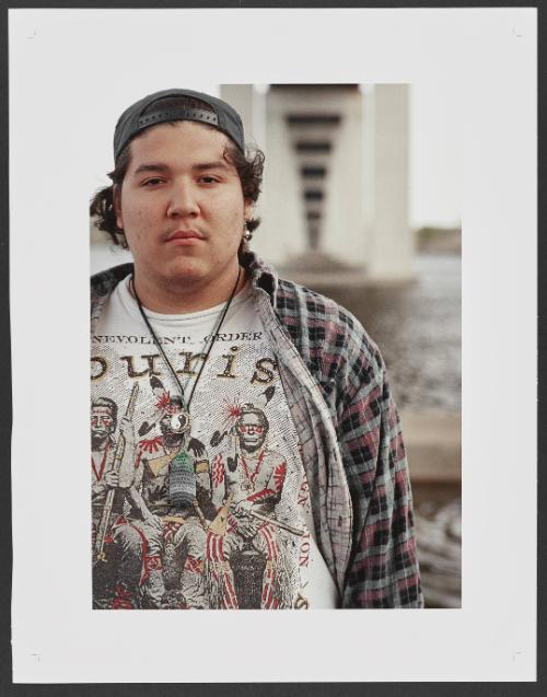 Three Pawnee Indians, 1993, Belleville, Ontario, N44 09.062 W77 23.292