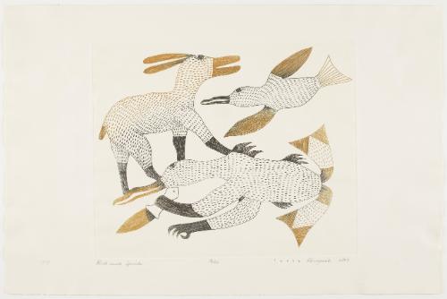 Bird with Spirits from portfolio "Kenojuak"