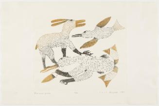 Bird with Spirits from portfolio "Kenojuak"