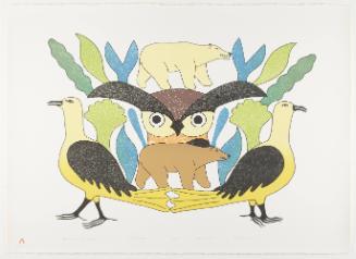 Bears and My Birds from Lithographs by Kenojuak