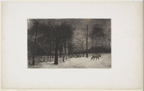 Hiver (ou Le Loup dans la neige)