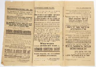 Announcement No. 206: Concerning resettlement