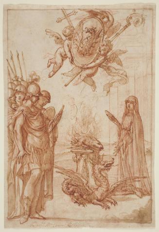 Figure of Sacrifice with the Arms of the Buoncampagni Family