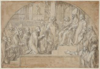 Members of a Religious Order before the Pope