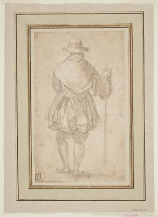 Study of a Standing Man (recto); Head of a Woman (verso)