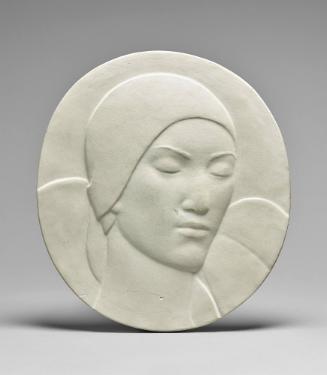 Plaster Medallion [female face turned to the left]