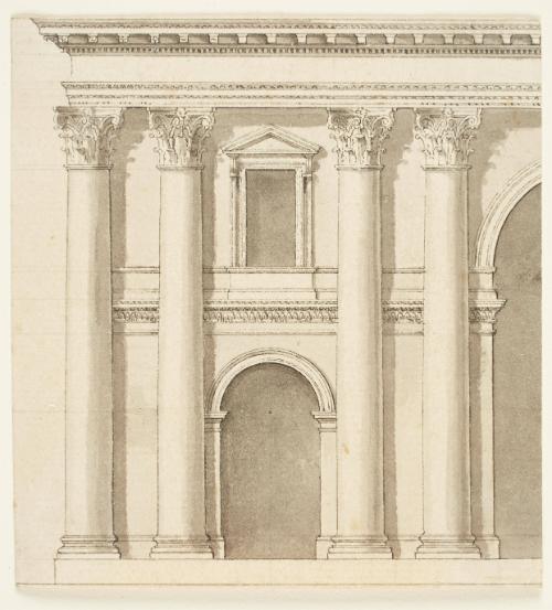 Architectural study, with Corinthian Order