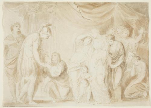 Odysseus leaving Penelope