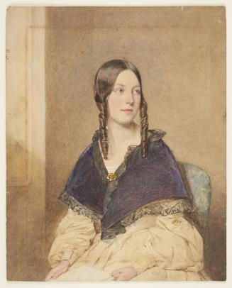 Portrait of Isabel Barker in a Blue Shawl