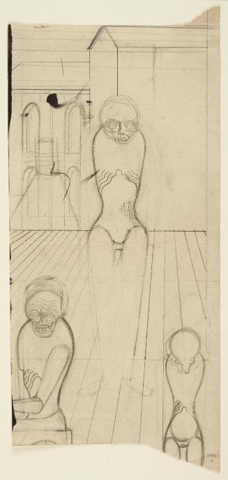 Figures in a Room (recto); Two Women (verso)