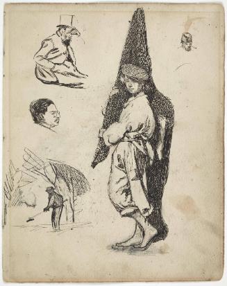Studies (elderly woman and various men)