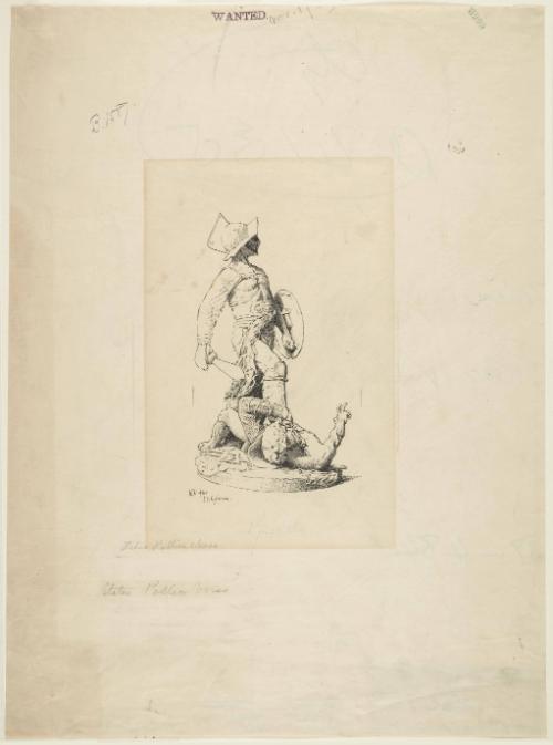 Gladiators (called Warriors) (after Gerome "Pollice Verso")