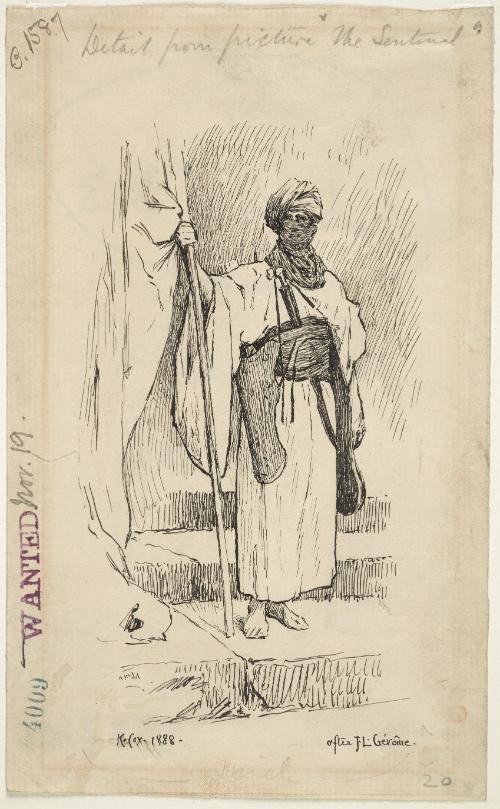 The Sentinel (after Gerome)