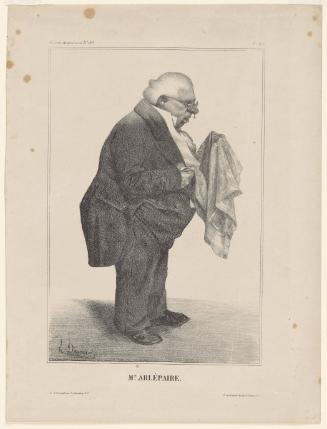 Mr. Arlépaire (Harle Père), Plate 280 from La Caricature, No. 136, June 5, 1833