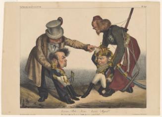 Kssssse! Pedro...Kssssse! Kssssse! Miguel!, Plate 291 from La Caricature, No. 140, July 11, 1883