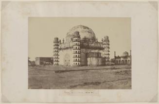The Gol Gumbaz Mausoleum, built 1659 in the town of Bijapur, in Karnataka District, India