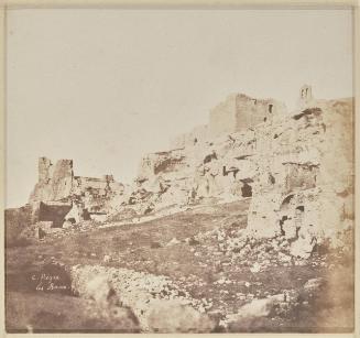 View of the chateâu of Les Baux de Provence with the tour Paravelle to the left.