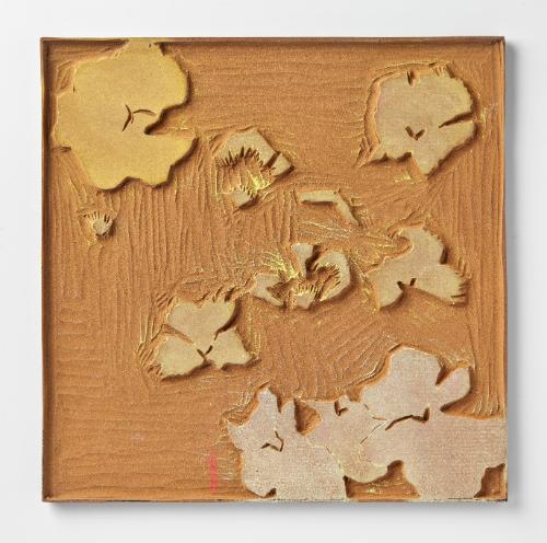 Linoleum Block for the Inquisitive Pansies 8