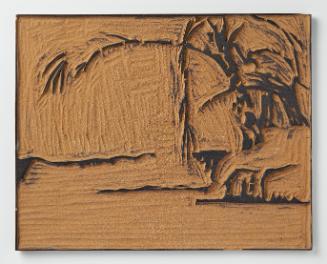 Linoleum block from Green and Gold