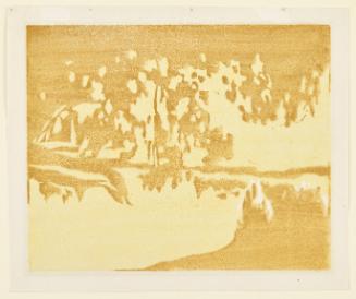 Linoleum print from Green and Gold