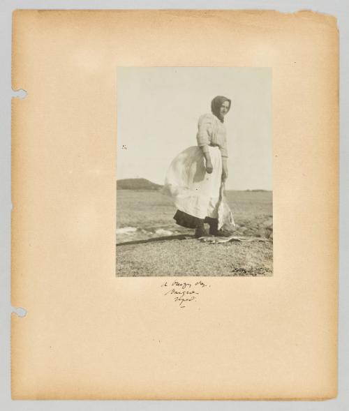 A breezy day, Burgeo, Nfld. Page 40 of Newfoundland from Collection of Canadian albums compiled by Edith S. Watson
