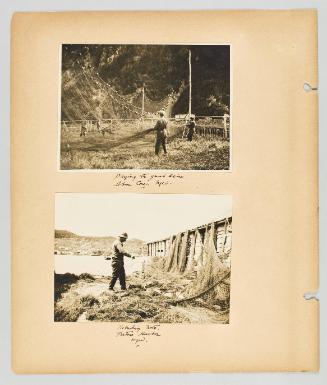 [Fishing nets, Nfld.] [Page 6 of Newfoundland from Collection of Canadian albums compiled by Edith S. Watson]