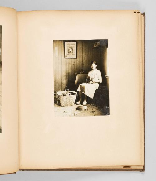 Braiding sweetgrass, Odanak, Que. [II] Page 17 of The Abenaki; from collection of Canadian albums compiled by Edith S. Watson, 1890s-1930s