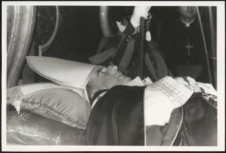 Pope John Paul I lies in state in St. Peter's basilica, the day after his death, that took place on 28 September 1978