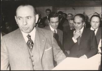 Emilio Colombo and Paolo Bonomi at a D.C. party meeting