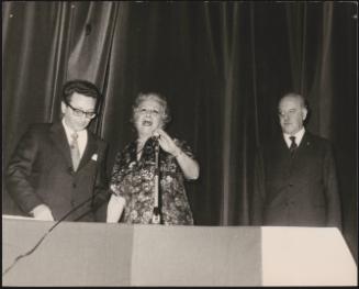 Pino Rauti, Contessa Edith Tousaint and General Giovanni de Lorenzo 