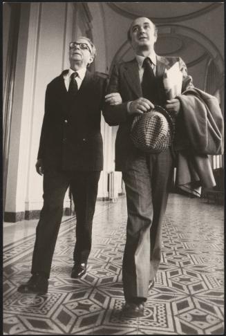 Ugo La Malfa and Ciriaco De Mita at del Ministero del Bilancio