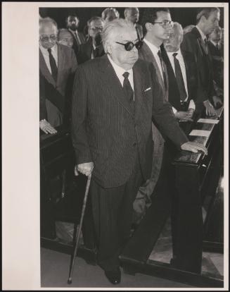 Aldo Fabrizi attends a Neo Fascist funeral 