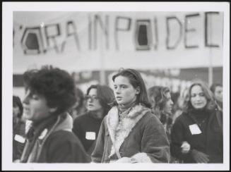 Isabella Rossellini at a pro abortion protest