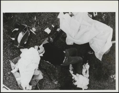 Leonardo da Vinci International Airport, Rome in the aftermath of a shooting 