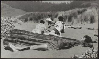 Scene from the film 'Summer of '42', in the sand dunes