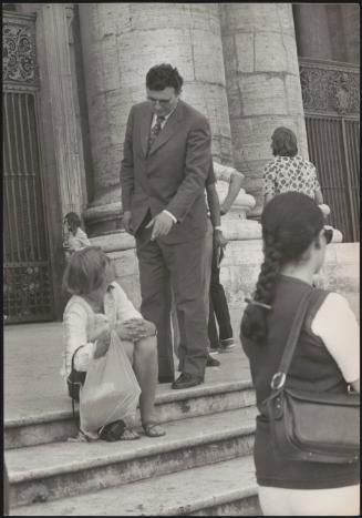 On the steps of San Pietro