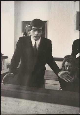 Lucio De Lellis and Liliana Guido in court during their murder trial