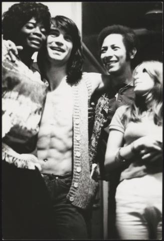 Four young people from the  original West End cast of 'HAIR' including Oliver Tobias