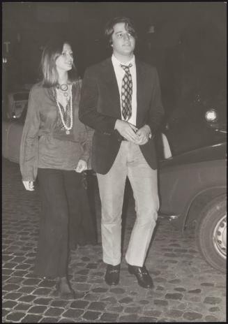 Isabella Rossellini and Christian De Sica during their romance