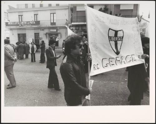 Members of Reggio di Calabria's Christian Democracy Party at an anti Mafia demonstration 