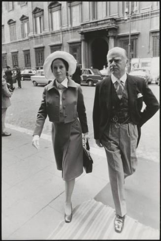 Wedding guests at the Colonna family wedding in Rome