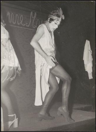 Drag performers on stage as part of a cabaret show