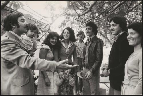 Portrait of a Romani family