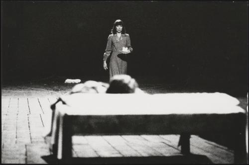 A still from a Miklós Jancsó's film set